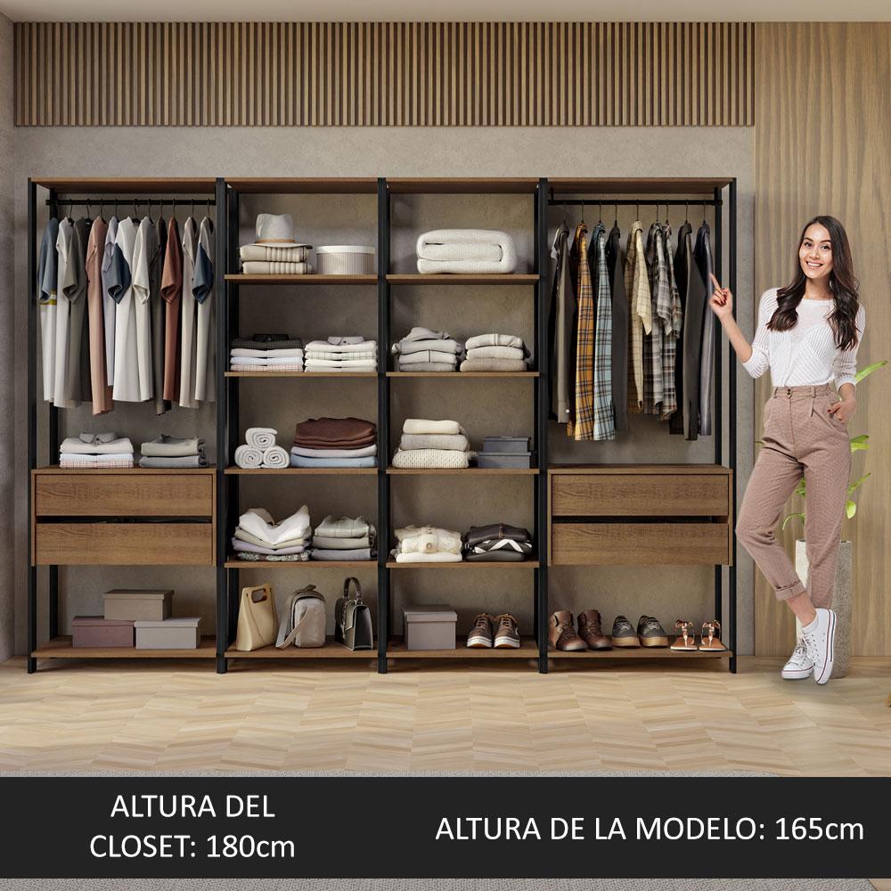 Foto 6 pulgar | Ropero Closet Guardarropas Madesa Valencia 258cm Mp 02