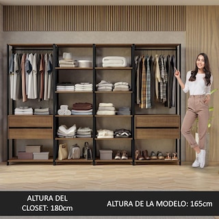 Foto 5 | Ropero Closet Guardarropas Madesa Valencia 258cm Mp 02
