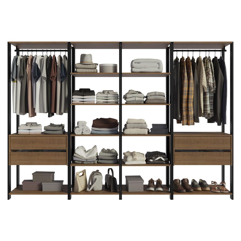 Foto 8 | Ropero Closet Guardarropas Madesa Valencia 258cm Mp 02