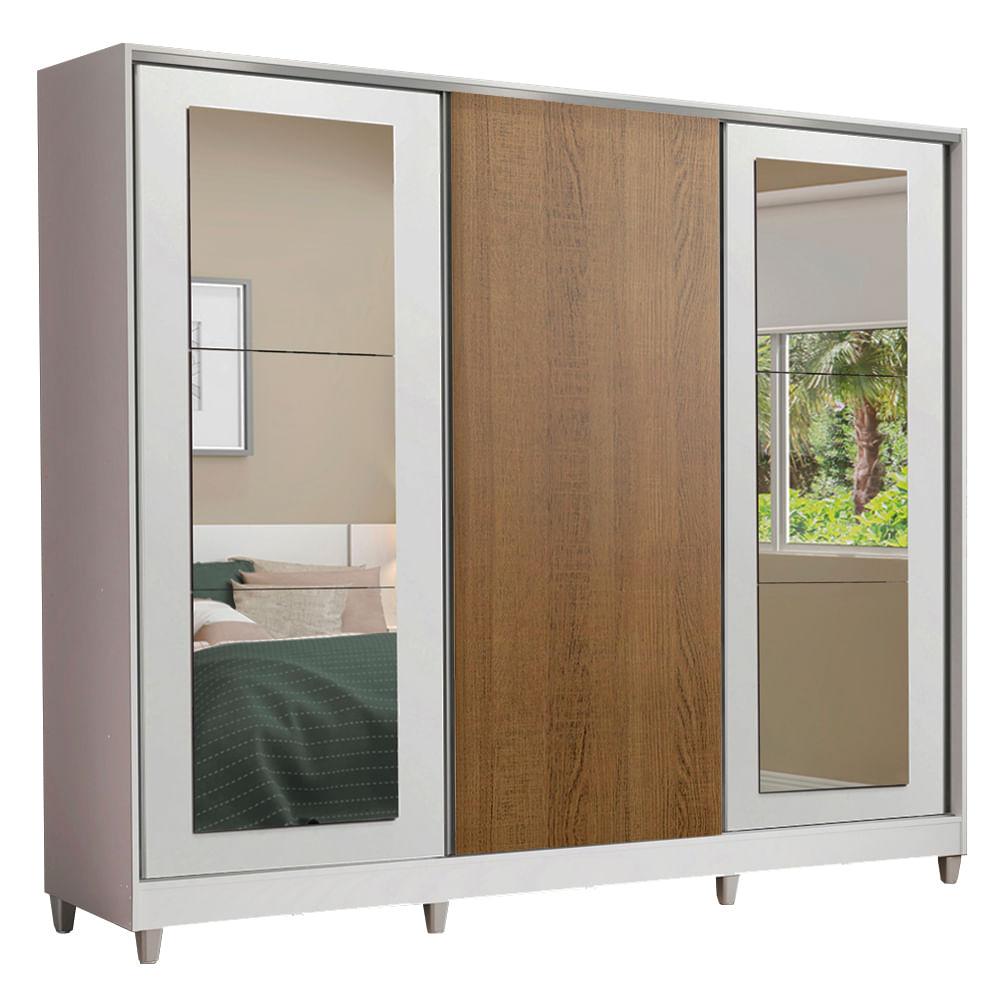 Foto 1 | Closet Madesa Blanco con 3 Puertas
