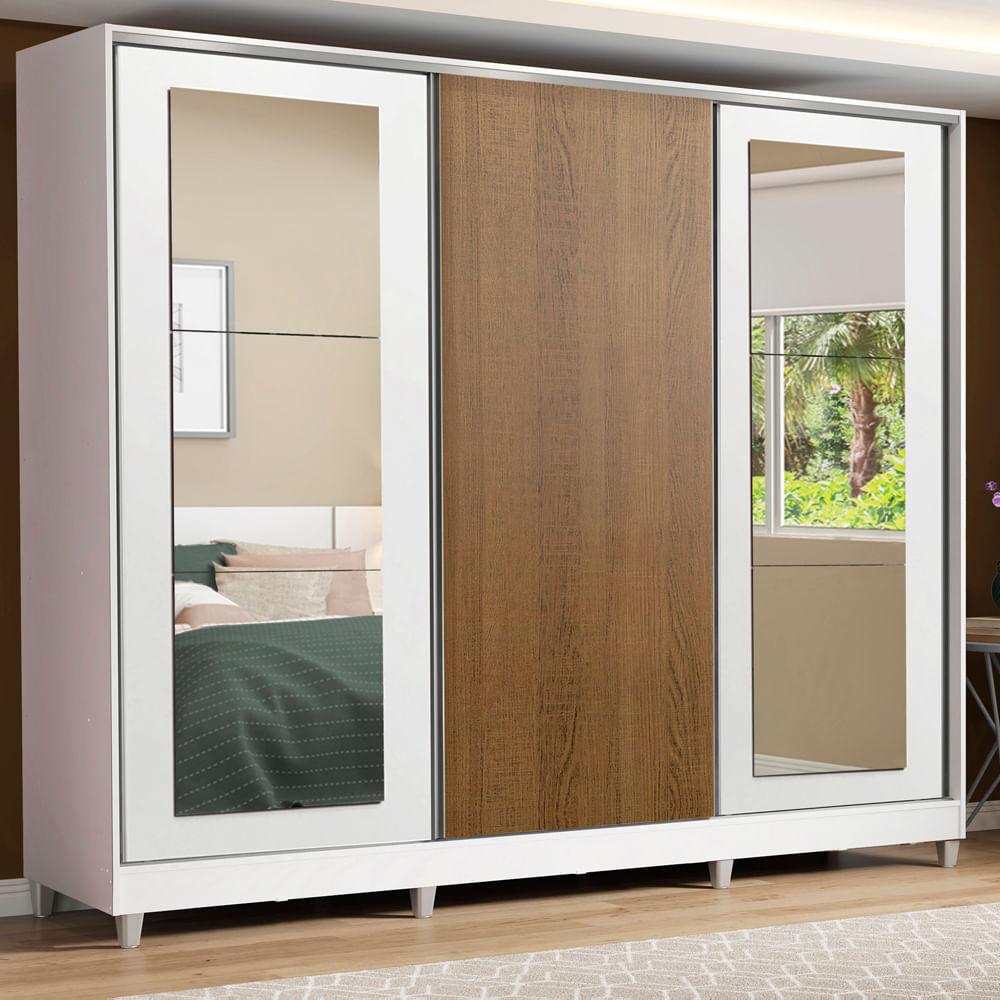 Foto 2 | Closet Madesa Blanco con 3 Puertas