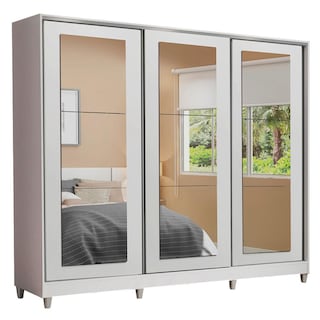 Foto 1 | Ropero Closet Madesa 3 Puertas 2 Espejos con Pies Bb