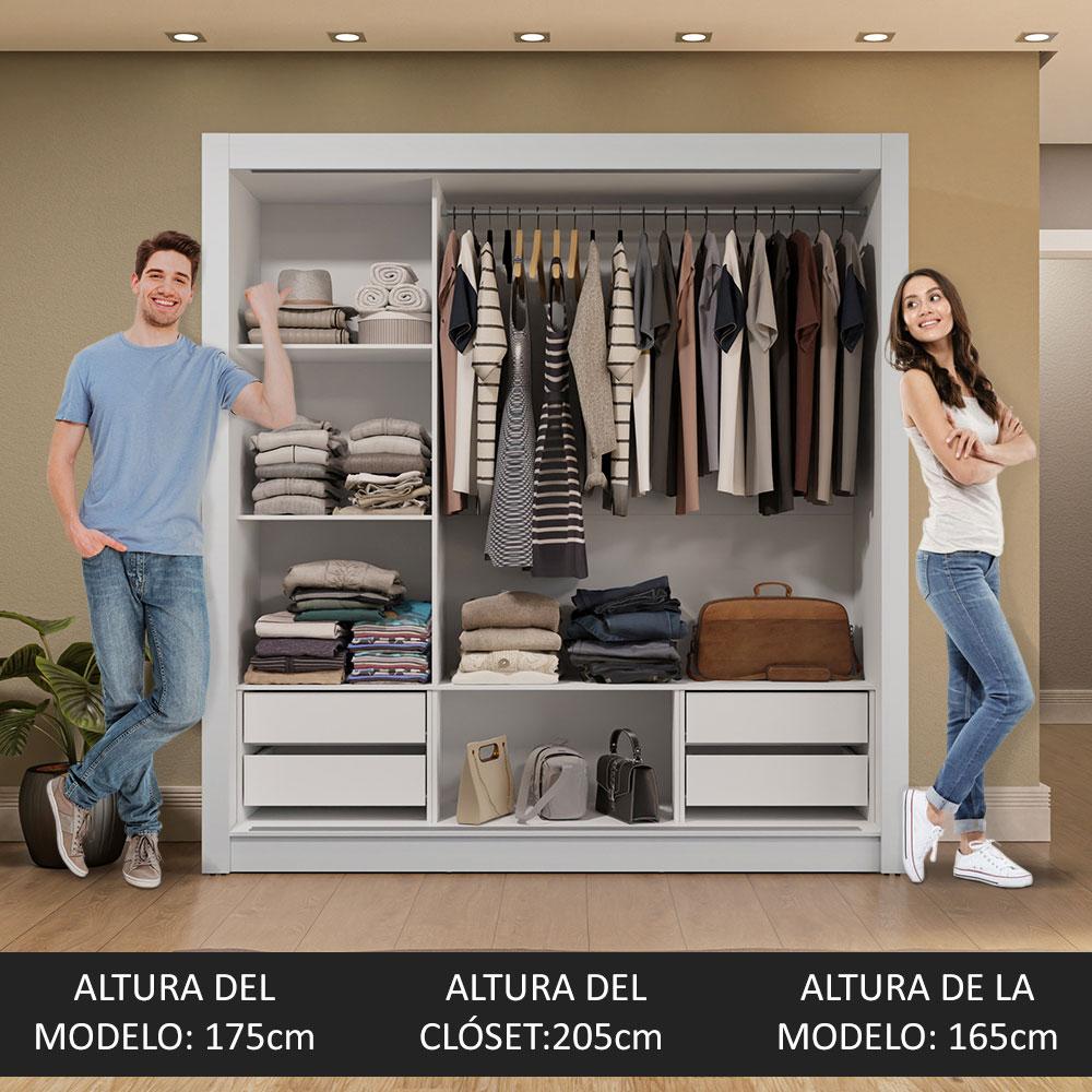 Foto 6 pulgar | Ropero Closet Madesa 3 Puertas Bm 02