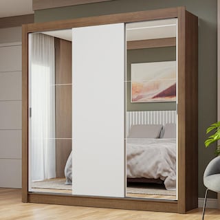 Foto 2 | Ropero Closet Madesa 3 Puertas 2 Espejos Mb