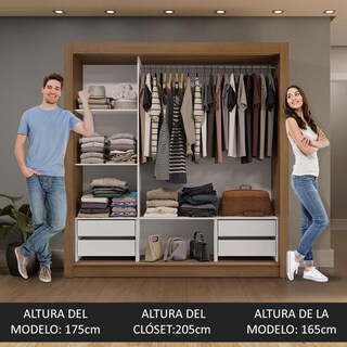 Foto 5 | Ropero Closet Madesa 3 Puertas Mg 02
