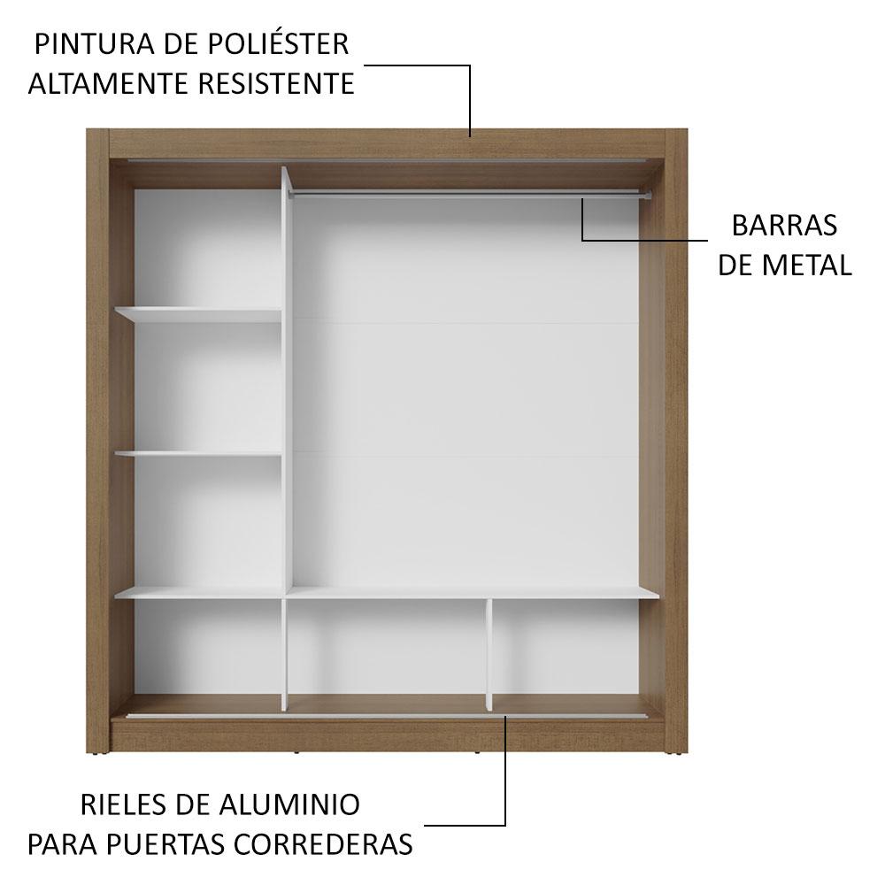 Foto 7 pulgar | Ropero Closet Madesa 3 Puertas Mb