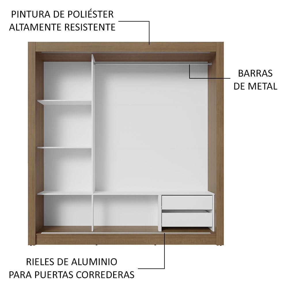 Foto 6 | Ropero Closet Madesa 3 Puertas Mb 01