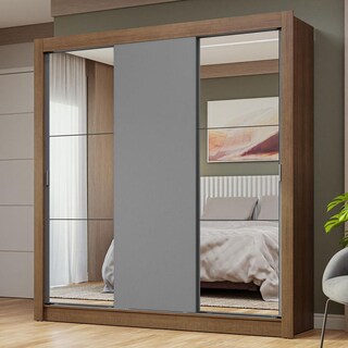 Foto 2 | Ropero Closet Madesa 3 Puertas 2 Espejos Mg