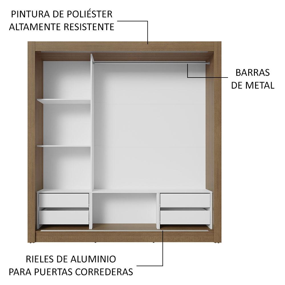 Foto 6 | Ropero Closet Madesa 3 Puertas 1 Espejo Mg 02
