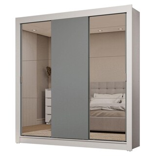 Foto 1 | Ropero Closet Madesa 3 Puertas 2 Espejos Bg 01