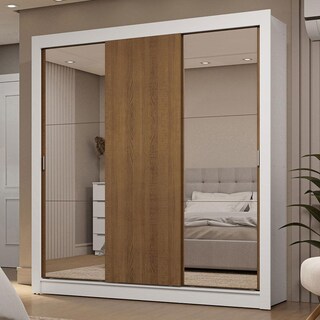 Foto 2 | Ropero Closet Madesa 3 Puertas 2 Espejos Bm 10