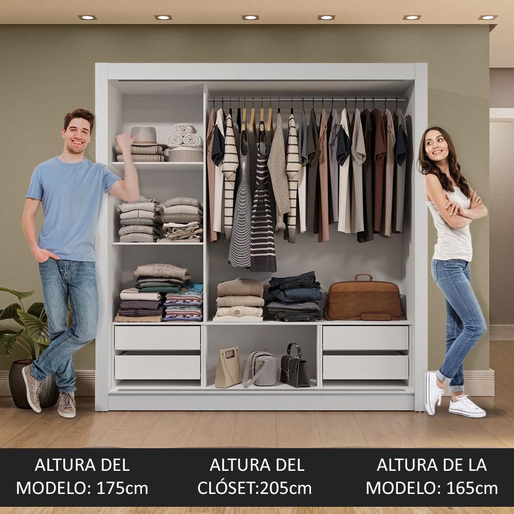 Foto 5 | Ropero Closet Madesa 3 Puertas 1 Espejo Bn 02