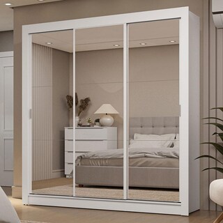 Foto 2 | Ropero Closet Madesa 3 Puertas 3 Espejos Bb 01