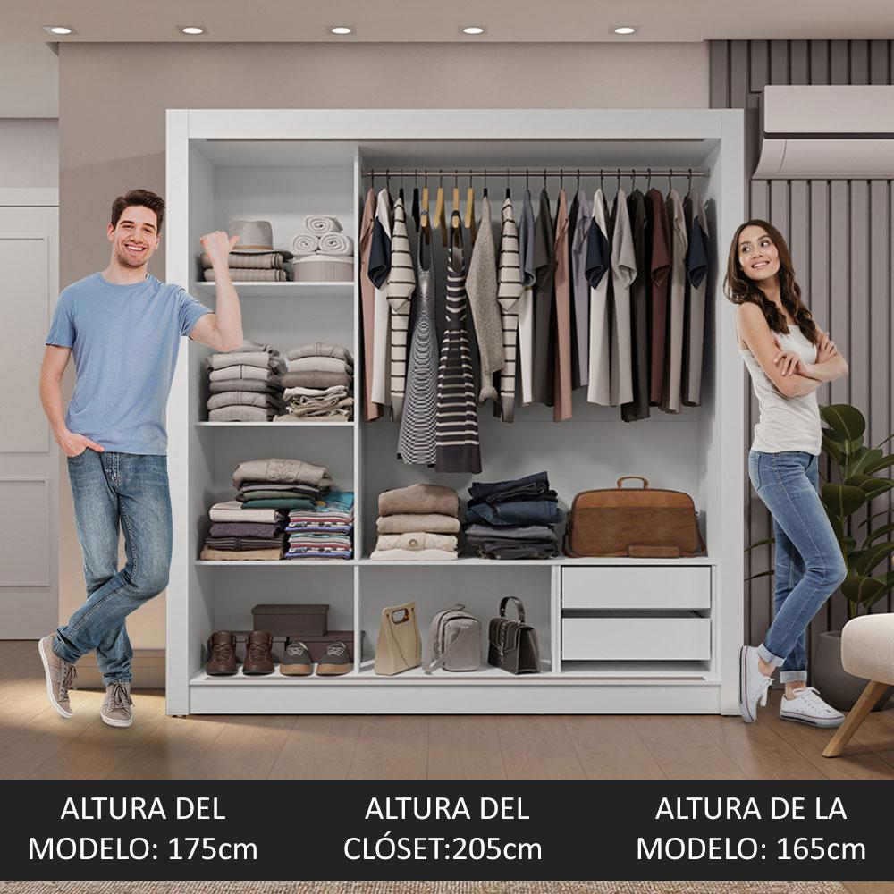 Foto 5 | Ropero Closet Madesa 3 Puertas 3 Espejos Bb 01