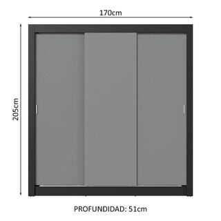 Foto 3 | Ropero Closet Madesa 3 Puertas Ng 01