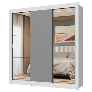 Foto 1 | Ropero Closet Madesa 3 Puertas 2 Espejos Bg