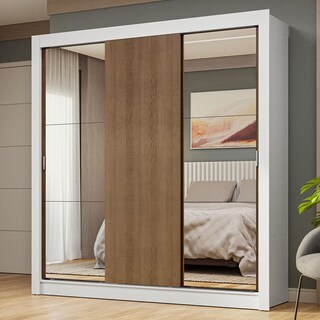 Foto 2 | Ropero Closet Madesa 3 Puertas 2 Espejos Bm