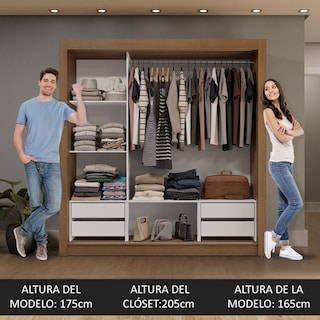 Foto 5 | Ropero Closet Madesa 3 Puertas Mm 02
