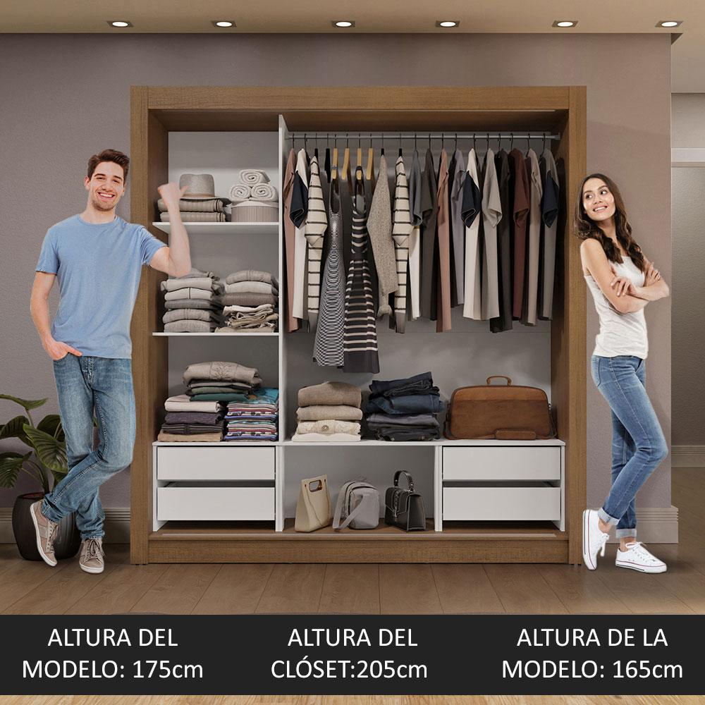 Foto 5 | Ropero Closet Madesa 3 Puertas 3 Espejos Mm 02