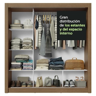 Foto 8 | Ropero Closet Madesa 3 Puertas Mg