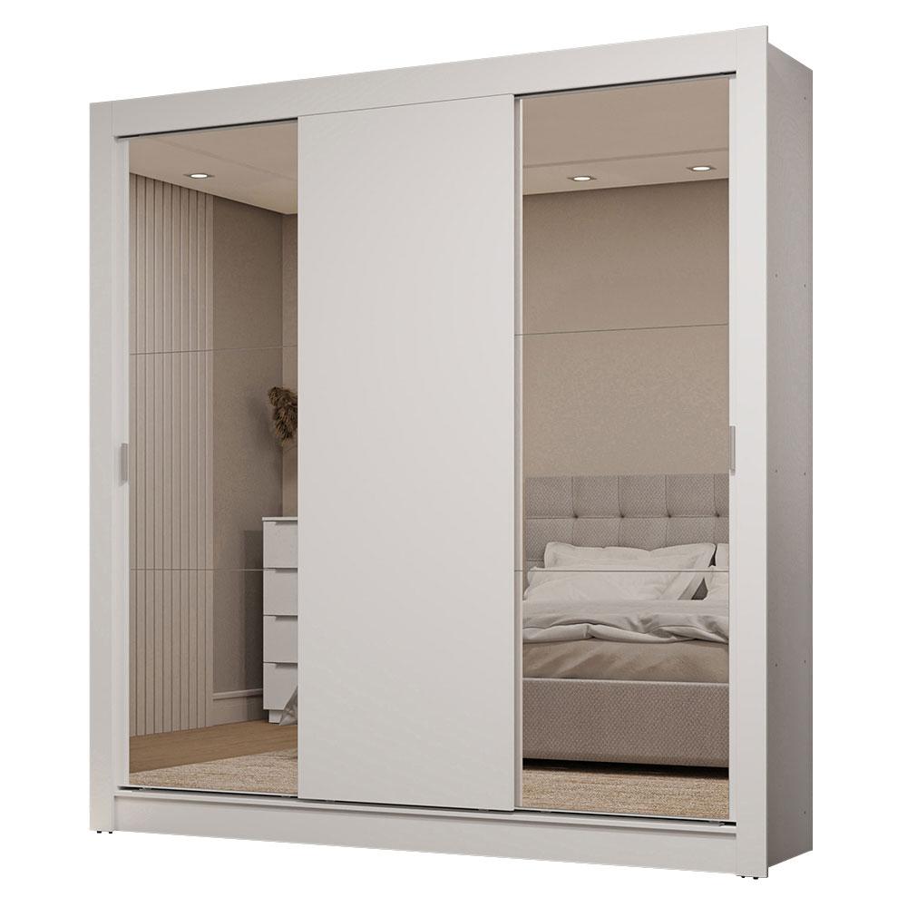 Ropero Closet Madesa 3 Puertas 2 Espejos Bb 01