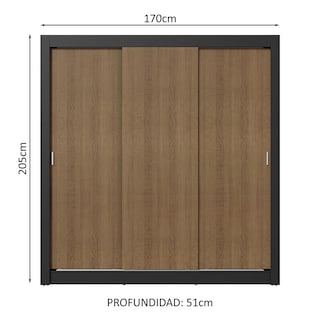 Foto 3 | Ropero Closet Madesa 3 Puertas Nb 04