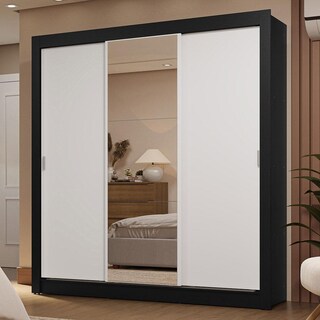 Foto 2 | Ropero Closet Madesa 3 Puertas 1 Espejo Nb 01