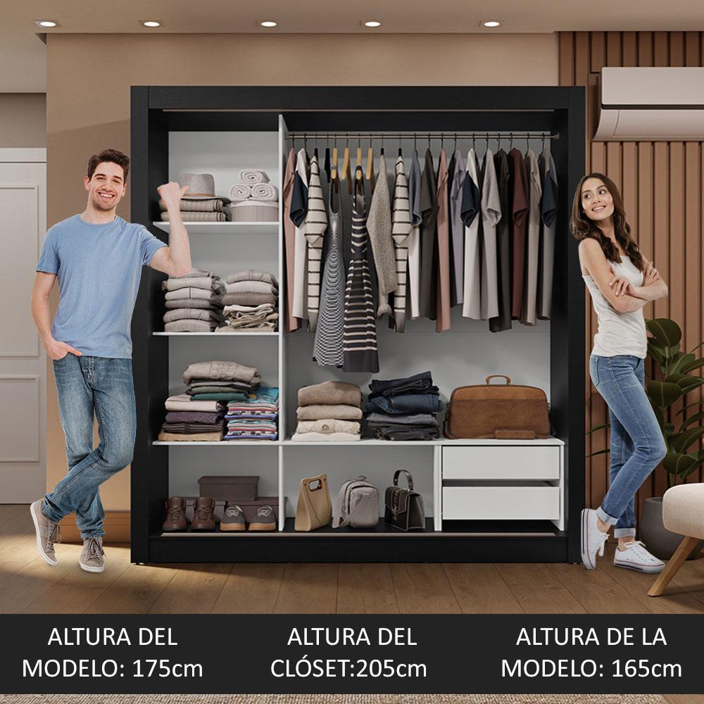 Foto 5 | Ropero Closet Madesa 3 Puertas 1 Espejo Nb 01