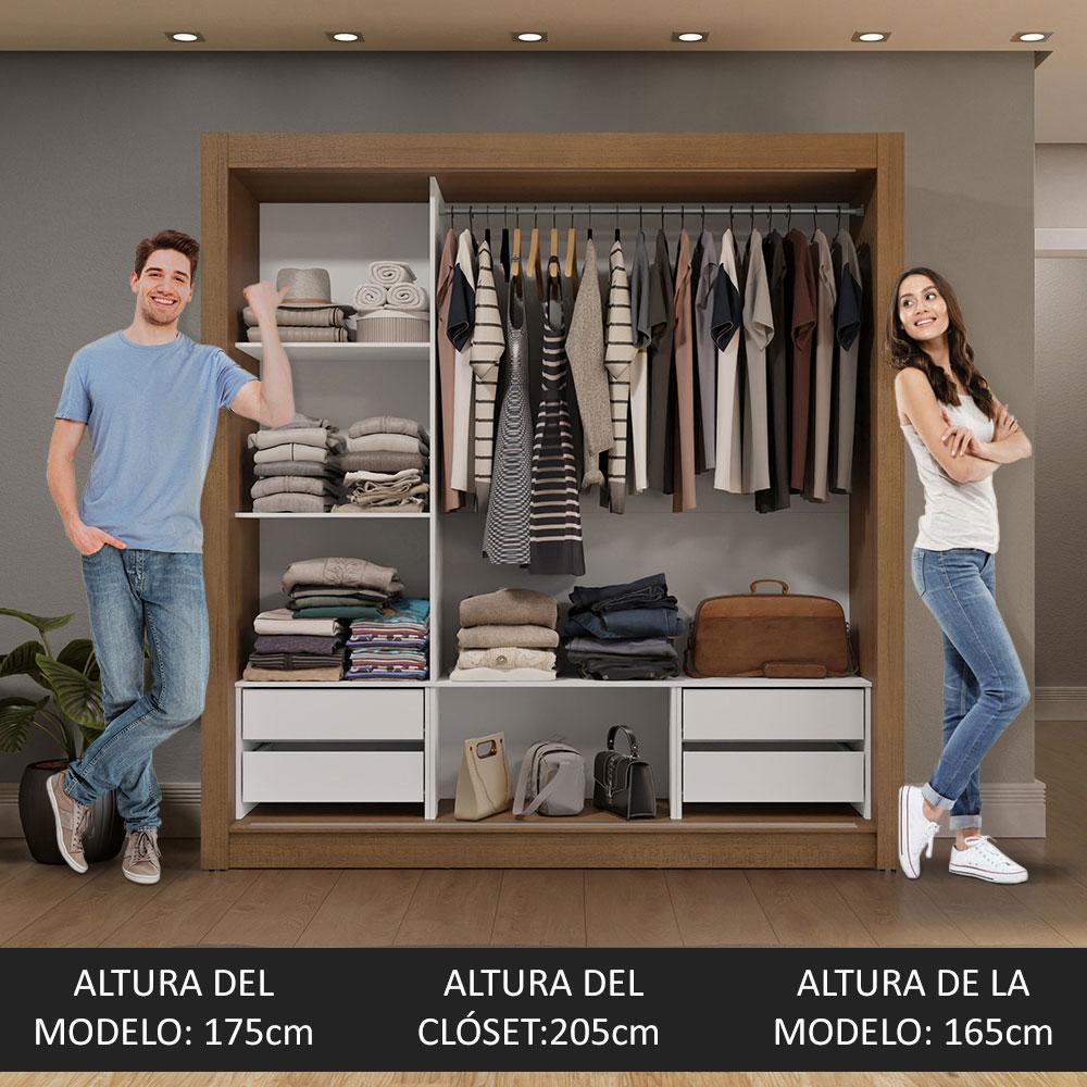 Foto 6 pulgar | Ropero Closet Madesa 3 Puertas Mb 02