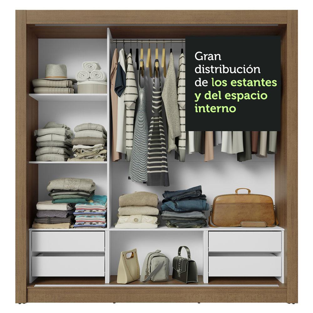 Foto 8 | Ropero Closet Madesa 3 Puertas Mb 02