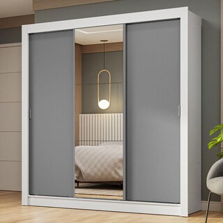 Foto 2 | Ropero Closet Madesa 3 Puertas 1 Espejo Bg