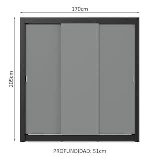 Foto 3 | Ropero Closet Madesa 3 Puertas Ng