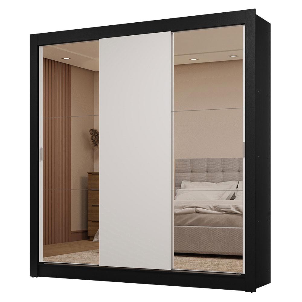 Ropero Closet Madesa 3 Puertas 2 Espejos Nb 01