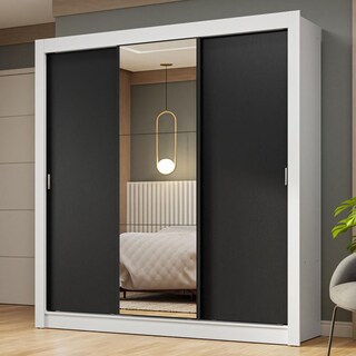 Foto 2 | Ropero Closet Madesa 3 Puertas 1 Espejo Bn