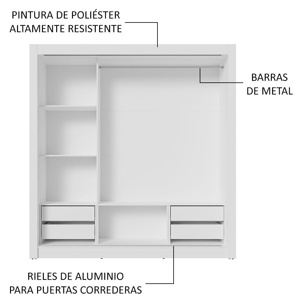 Foto 6 | Ropero Closet Madesa 3 Puertas Bn 01