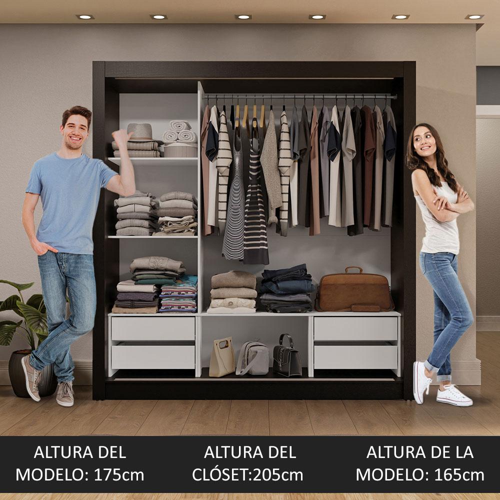 Foto 5 pulgar | Ropero Closet Madesa 3 Puertas 1 Espejo Ng 02