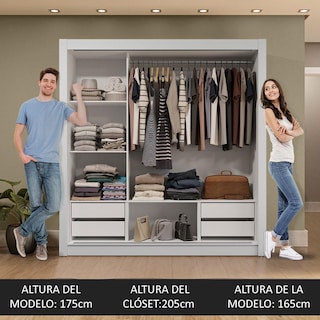 Foto 5 | Ropero Closet Madesa 3 Puertas 1 Espejo Bg 02