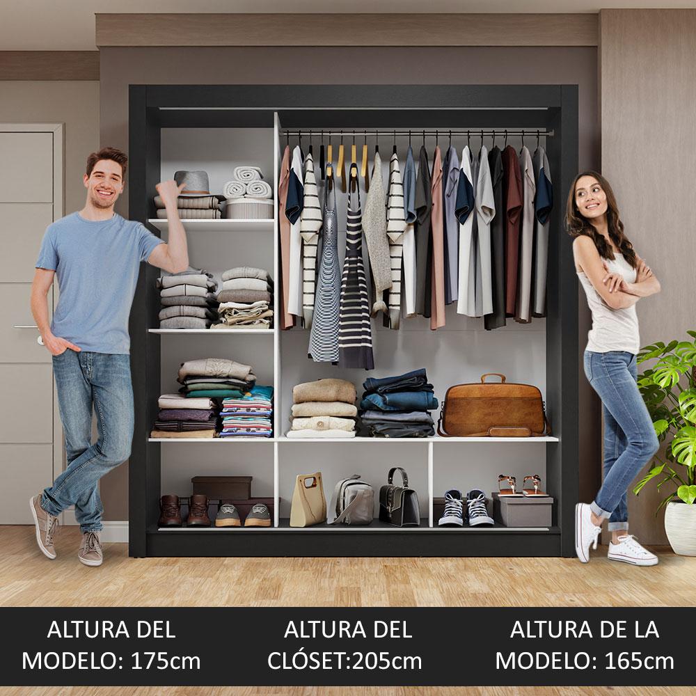 Foto 6 pulgar | Ropero Closet Madesa 3 Puertas Nb 01