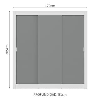 Foto 3 | Ropero Closet Madesa 3 Puertas Bg 01