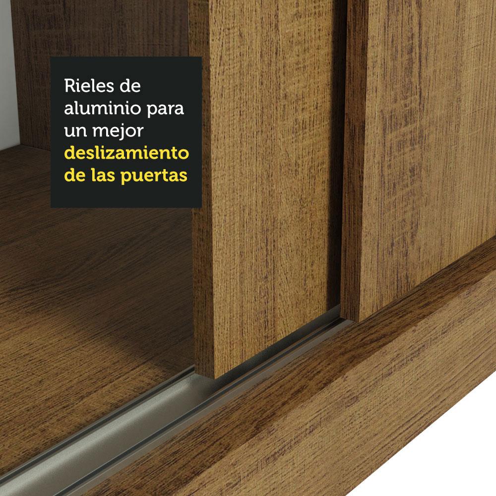 Foto 8 pulgar | Ropero Madesa Luke 2 Puertas Correderas De Madera Marrón