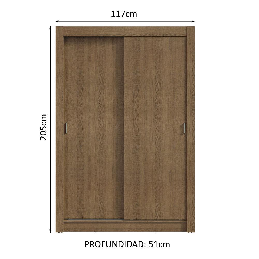 Foto 4 pulgar | Ropero Closet Madesa Vivare Plus 2 Puertas Mm