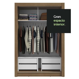 Foto 8 | Ropero Closet Madesa Vivare Plus 2 Puertas Mm
