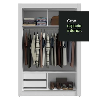 Foto 8 | Ropero Closet Madesa Vivare 2 Puertas 1 Espejo Bm