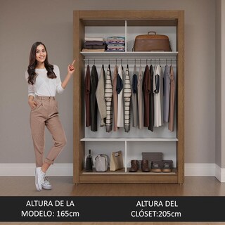 Foto 5 | Ropero Closet Madesa Milano 2 Puertas 2 Espejos Mm
