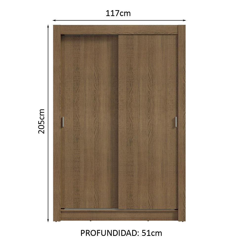 Foto 4 pulgar | Ropero Closet Madesa Vivare 2 Puertas Mm