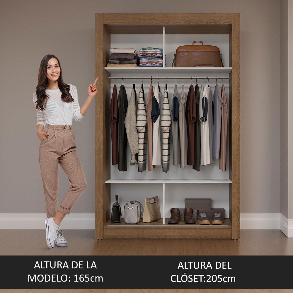 Foto 5 | Ropero Closet Madesa Milano 2 Puertas 1 Espejo Mn