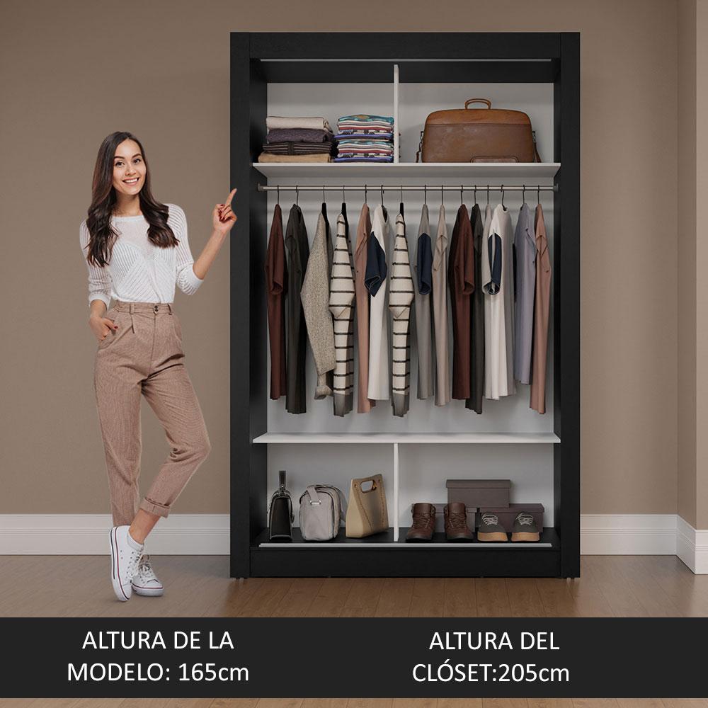 Foto 6 pulgar | Ropero Closet Madesa Milano 2 Puertas Nm