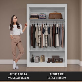 Foto 5 | Ropero Closet Madesa Milano 2 Puertas Bm