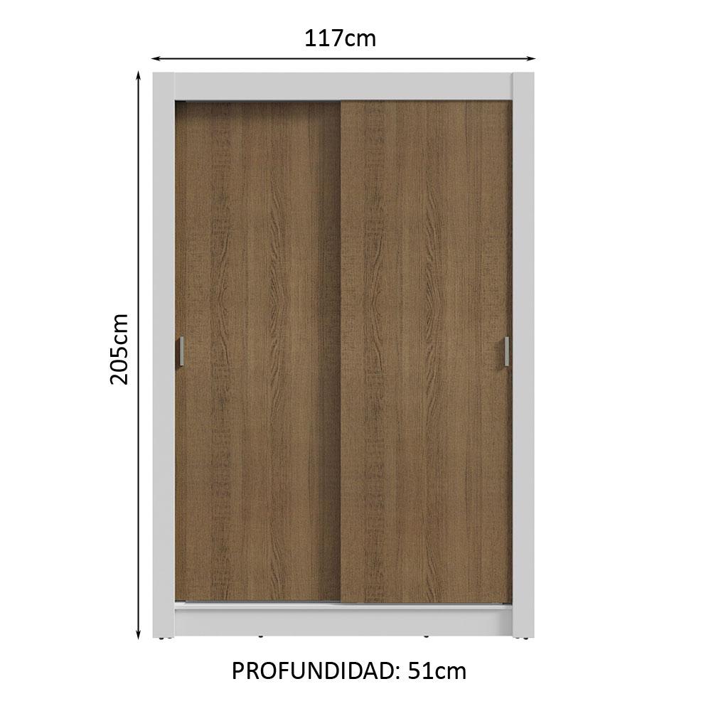 Foto 4 pulgar | Ropero Closet Madesa Vivare Plus 2 Puertas Bm