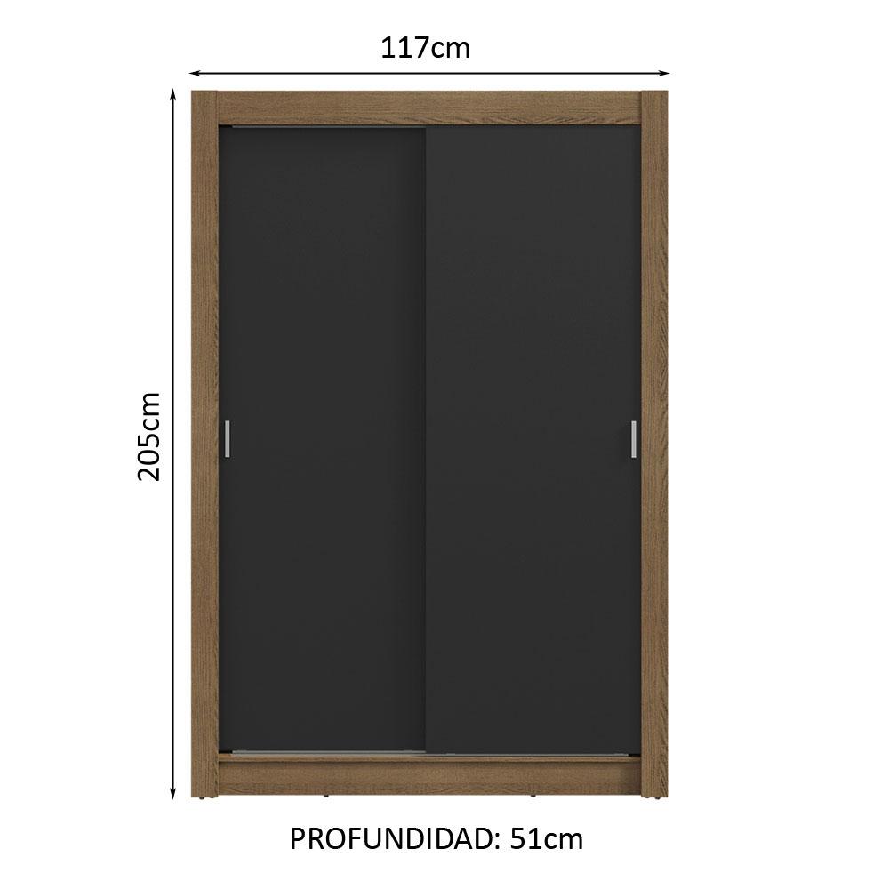 Foto 4 pulgar | Ropero Closet Madesa Vivare Plus 2 Puertas Mn